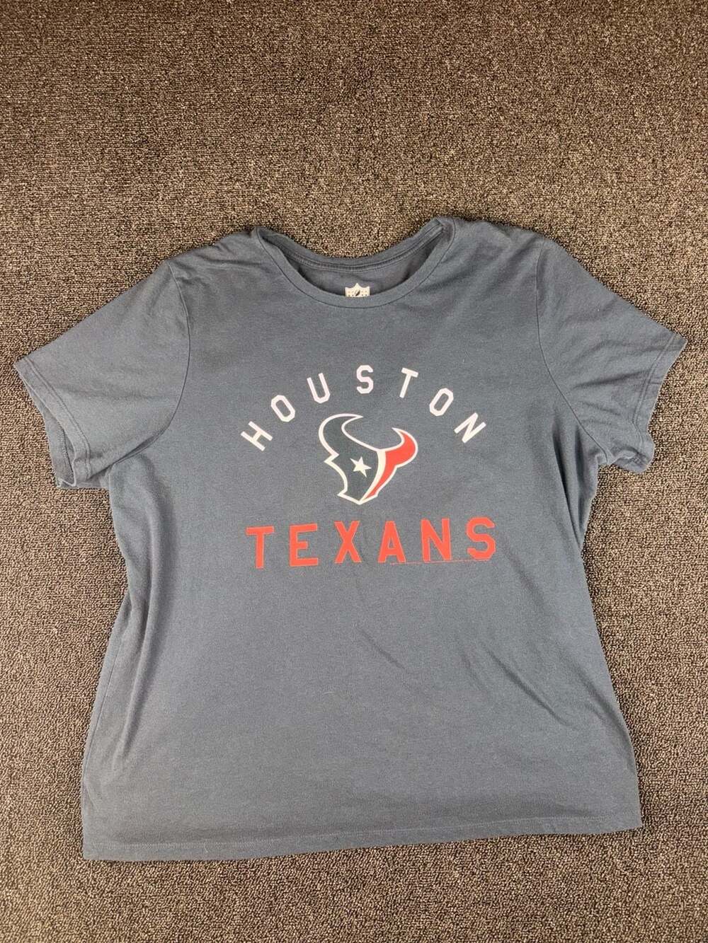 NFL Team Apparel Houston Texans T-Shirt Size XXL Gray